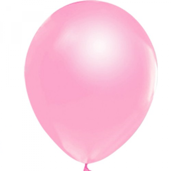 Açık Pembe Metalik Balon 10 Adet