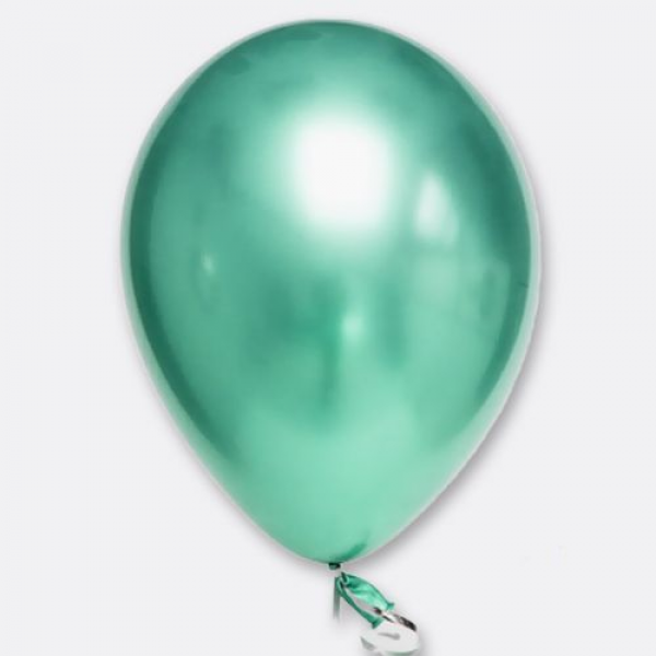 Yeşil Krom Balon 5 Adet