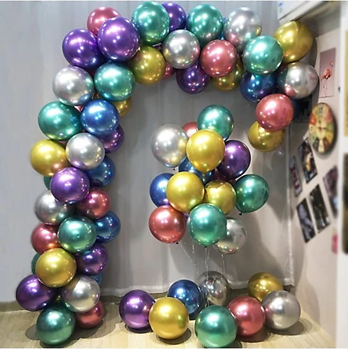 Karışık renk Krom Balon Zincir Seti 