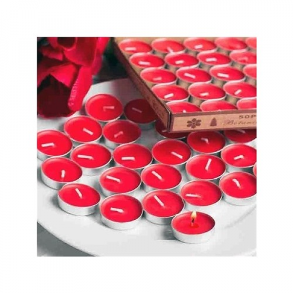 Tealight Kırmızı Mum 25 Adet