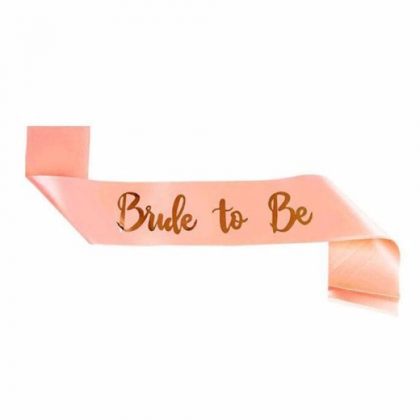 Bride To Be Pembe Gold Kuşak