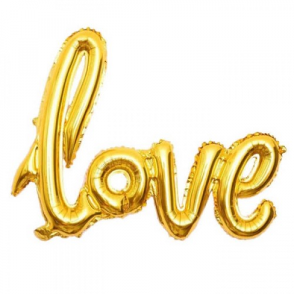 Love Folyo Balon Gold