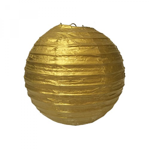 Gold Japon feneri kağıt Süs 30 cm