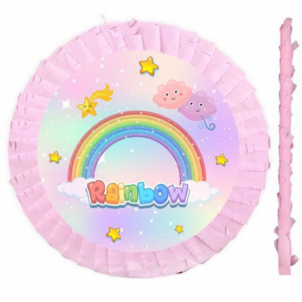 Gökkuşağı temalı pinyata