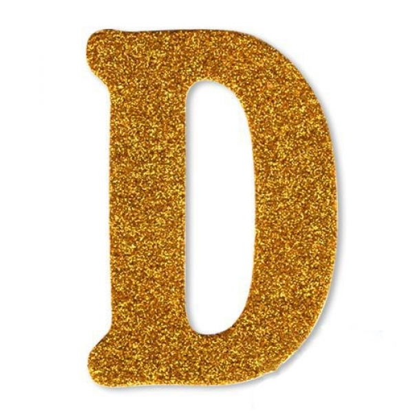 gold simli D harfi süs