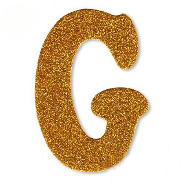 gold simli G harfi süs