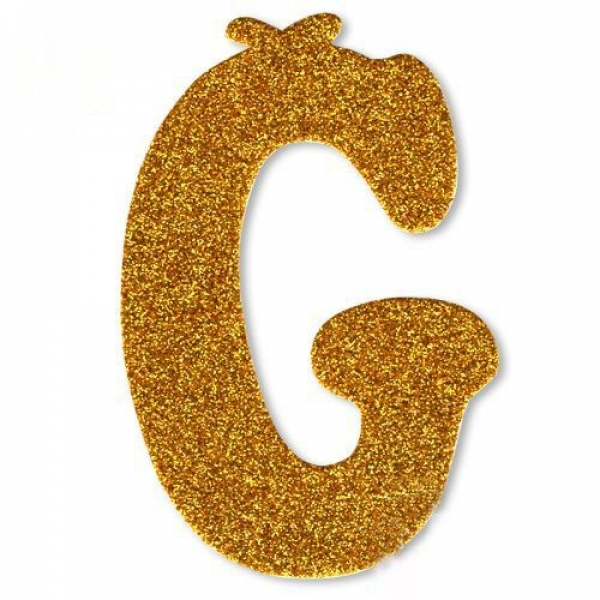 gold simli Ğ harfi süs