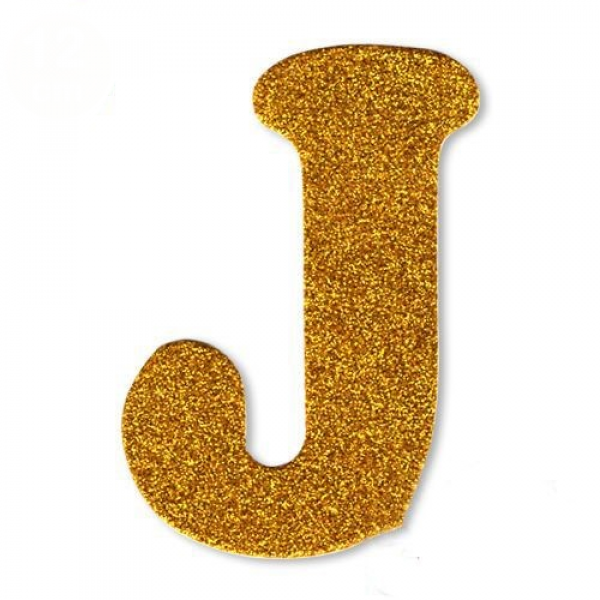 gold simli J harfi süs