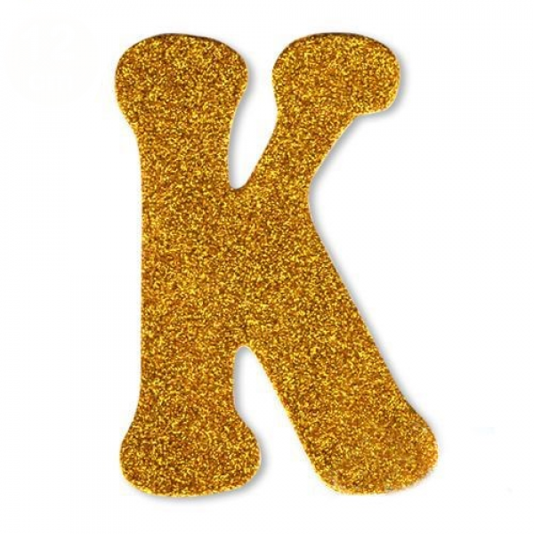 gold simli K harfi süs