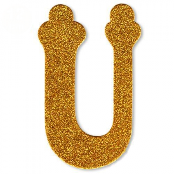 gold simli Ü harfi süs