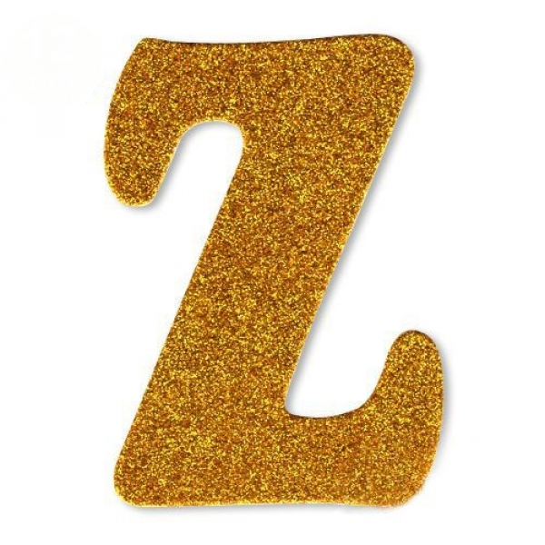 gold simli Z harfi süs