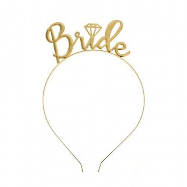 bride metal taç gold