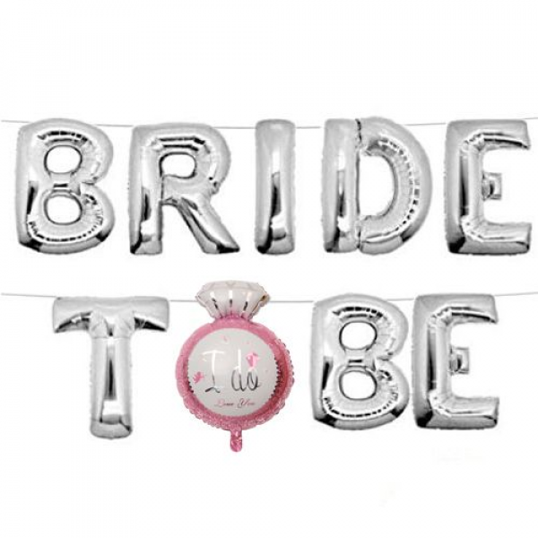 bride to be i do folyo balon seti pembe