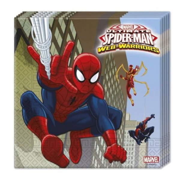 spiderman ultimate peçete 16lı