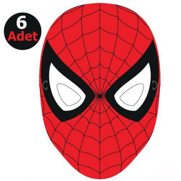 spiderman kağıt maske