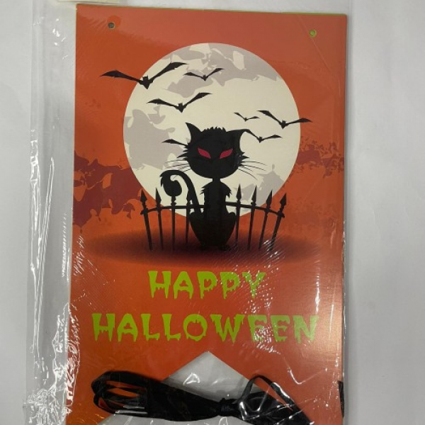 Halloween Desenli Bayrak Süsü